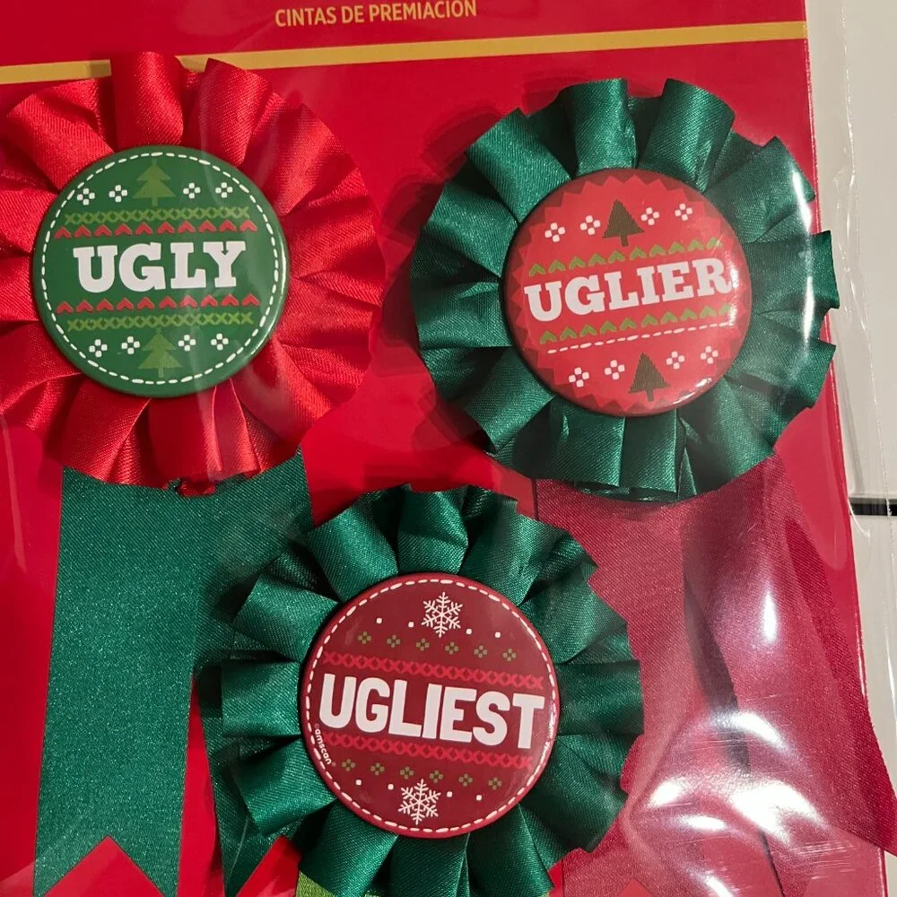 Christmas Ugly Sweater Awards (2 Sets / 1st 2nd,‎ 3rd Place) NEW (ps/x)